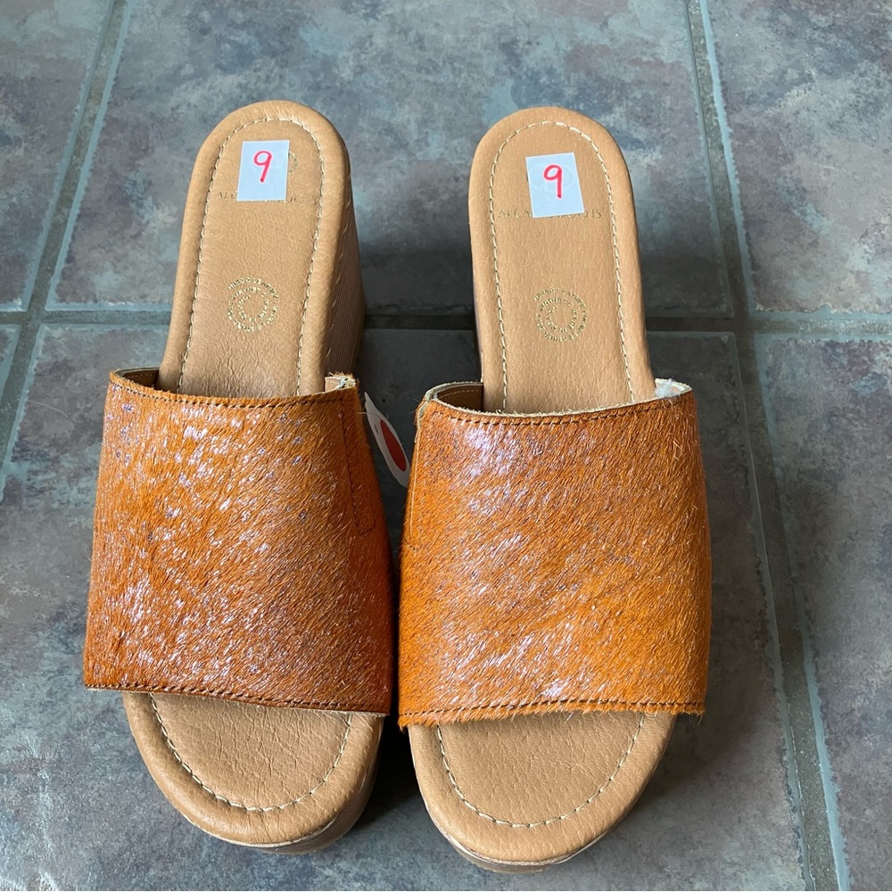 Cowhide Wedge Heels